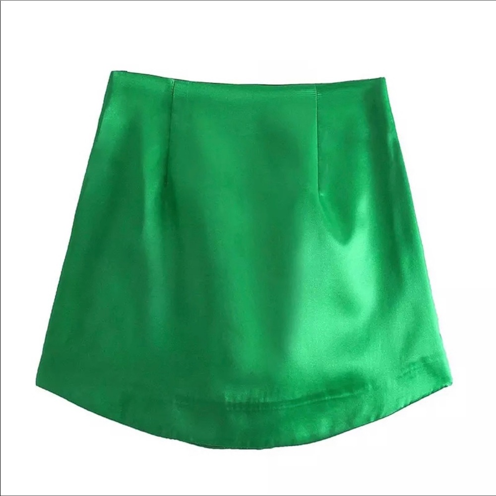 Green satin